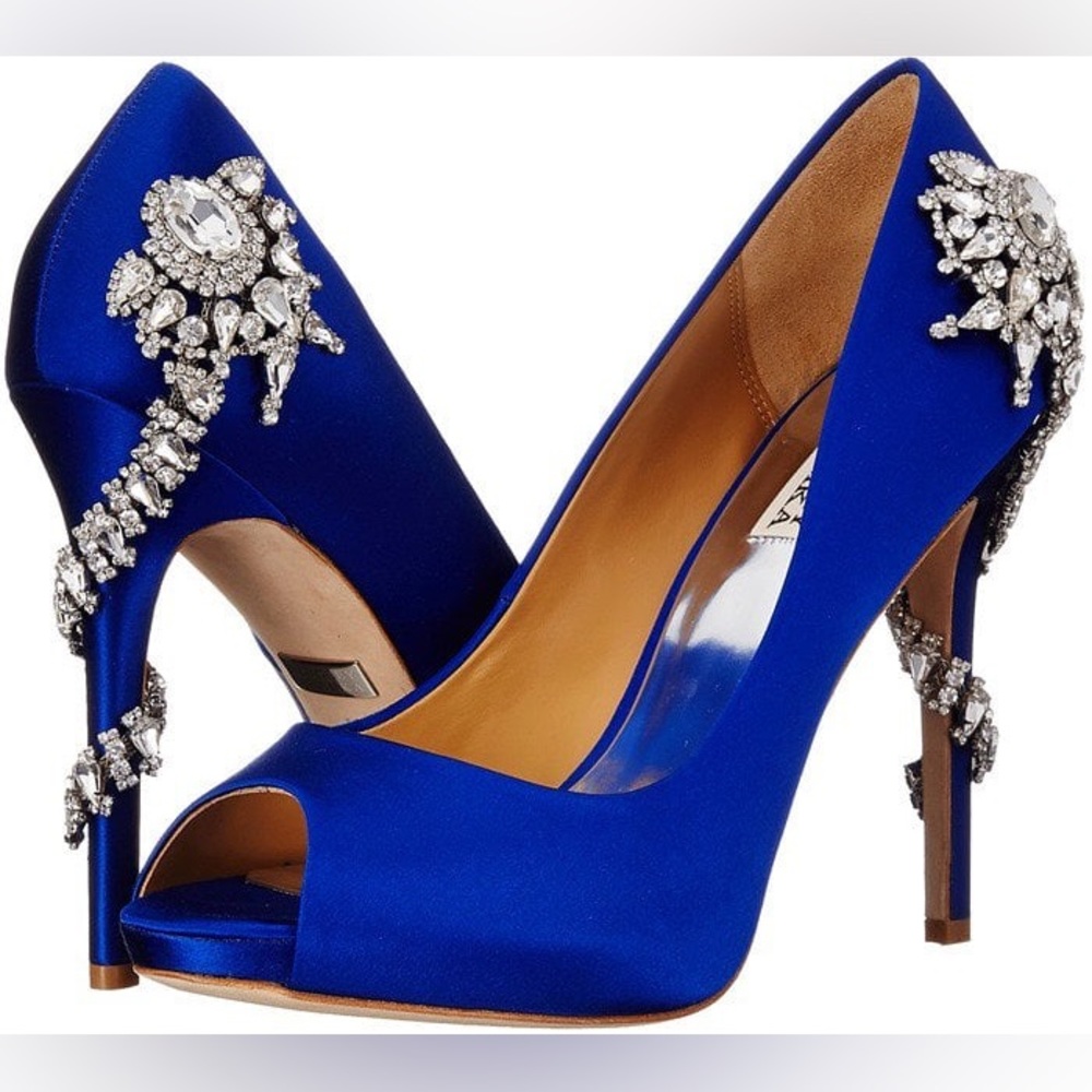 Badgley Mischka ‘Royal Embellished’ Peep Toe Pump